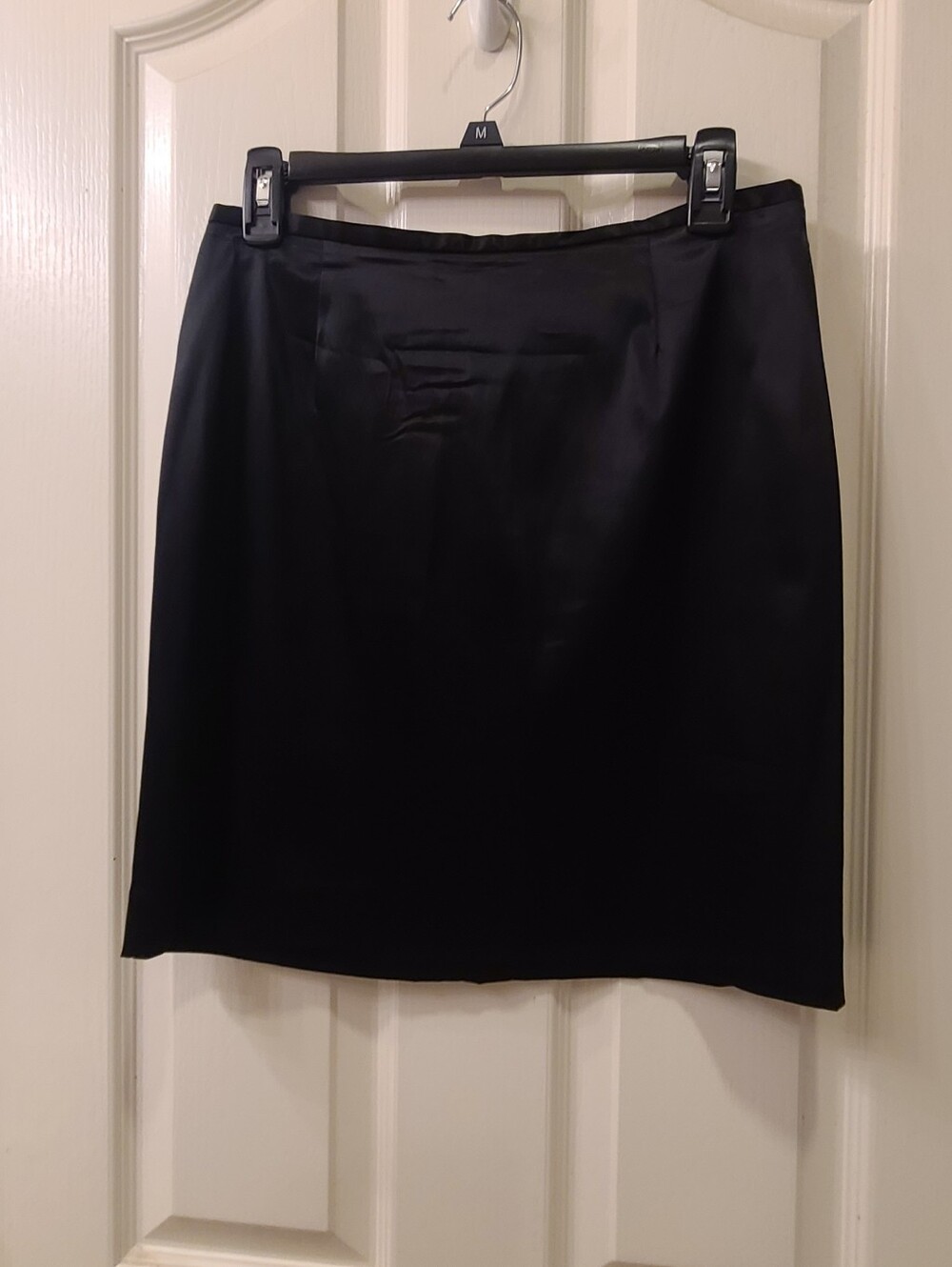 Cache 2 Piece Satin Black Haltertop And Skirt Outfit.